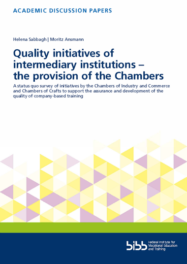 Coverbild: Quality initiatives of intermediary institutions – the provision of the Chambers