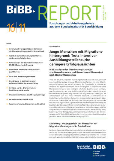 Coverbild: Junge Menschen mit Migrationshintergrund
