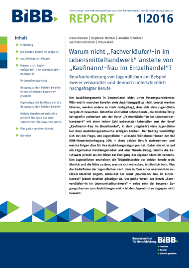 Warum nicht „Fachverkäufer/-in im Lebensmittelhandwerk“ anstelle von „Kaufmann/-frau im Einzelhandel“?