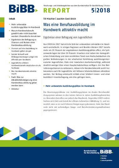Coverbild: Was eine Berufsausbildung im Handwerk attraktiv macht
