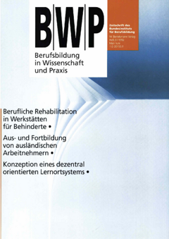 Coverbild: Aus- und Weiterbildung bleiben ein zentrales Förderinstrument für eine berufliche und soziale Integration von Ausländern