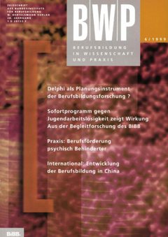 Coverbild: Verwirrung um den Lehrstellenzuwachs 1998
