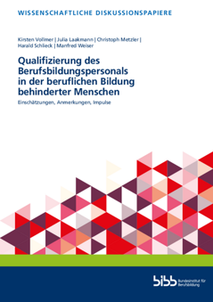 Coverbild: Qualifizierung des Berufsbildungspersonals in der beruflichen Bildung behinderter Menschen