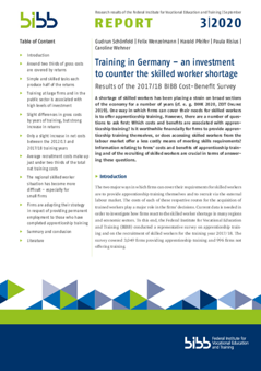 Coverbild: Training in Germany – an investment to counter the skilled worker shortage