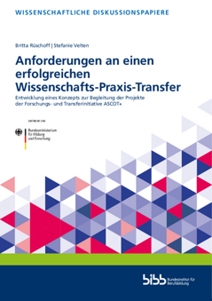 Coverbild: Anforderungen an einen erfolgreichen Wissenschafts-Praxis-Transfer