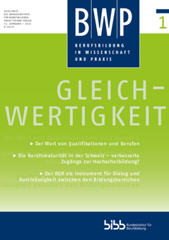 Coverbild: Fachkräftesicherung – zukunftsweisende Qualifizierung, gesellschaftliche Teilhabe und Integration durch berufliche Bildung