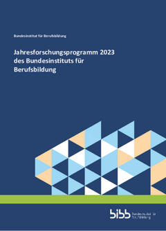 Coverbild: Jahresforschungsprogramm 2023 des Bundesinstituts für Berufsbildung