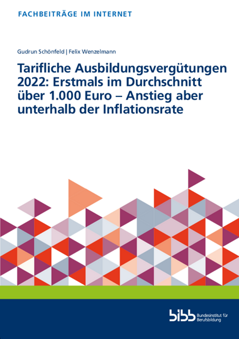 Coverbild: Tarifliche Ausbildungsvergütungen 2022: Erstmals im Durchschnitt über 1.000 Euro – Anstieg aber unterhalb der Inflationsrate