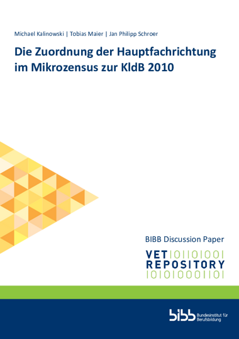 Coverbild: Die Zuordnung der Hauptfachrichtung im Mikrozensus zur KldB 2010