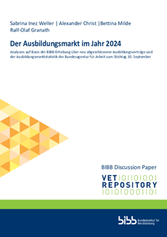 Coverbild: Der Ausbildungsmarkt im Jahr 2024 : Analysen auf Basis der BIBB-Erhebung über neu abgeschlossene Ausbildungsverträge und der Ausbildungsmarktstatistik der Bundesagentur für Arbeit zum Stichtag 30. September