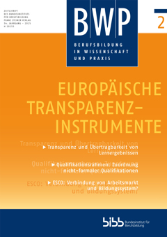 Coverbild: Transparency instruments - their contribution to shaping a European Education Area