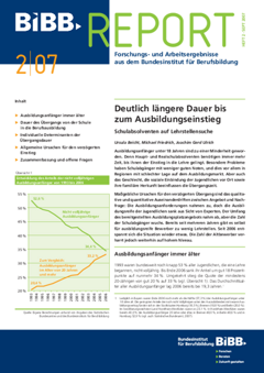 Coverbild: Deutlich längere Dauer bis zum Ausbildungseinstieg