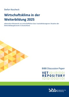 Coverbild: Wirtschaftsklima in der Weiterbildung 2025 : wbmonitor-Klimawerte zur wirtschaftlichen bzw. haushaltsbezogenen Situation der Weiterbildungsbranche in Deutschland