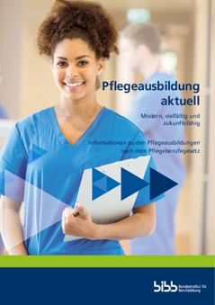 Coverbild: Broschüre Pflegeausbildung aktuell