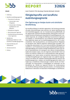 Coverbild: Fähigkeitsprofile und berufliche Ausbildungssegmente - BIBB Report 3/2026