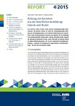 Coverbild: BIBB-Report 4/2015 - Declining company participation in apprenticeship training: Reasons and patterns