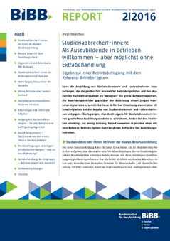 Coverbild: Higher education dropouts – welcome as trainees at companies – but no special treatment should be provided if possible