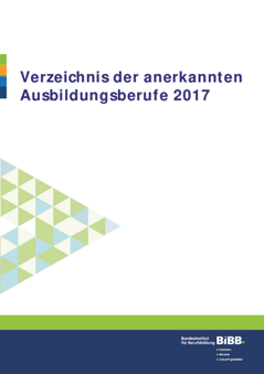 Coverbild: Die anerkannten Ausbildungsberufe 2017