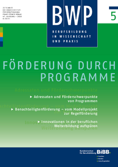 Coverbild: Vocational education and training – a perspective after dropping out of higher education study