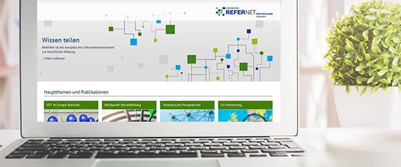 A computer showing the refernet website