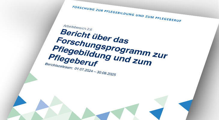 Das Bild visualisiert und bewirbt den Jahresbericht des Forschungsprogramms.