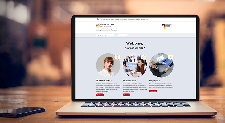 BIBB Portal “Anerkennung in Deutschland“ – “Recognition in Germany” expands online presence 