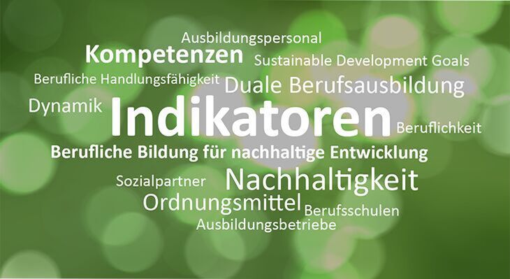 Wort Wolke zum Thema Indikatoren