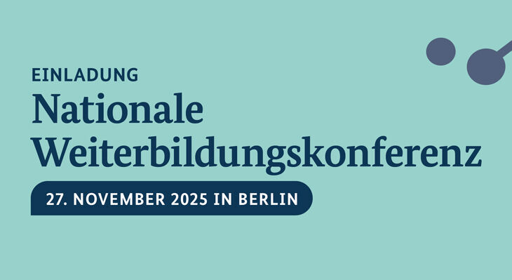 Einladung zur Nationalen Weiterbildungskonferenz 2025